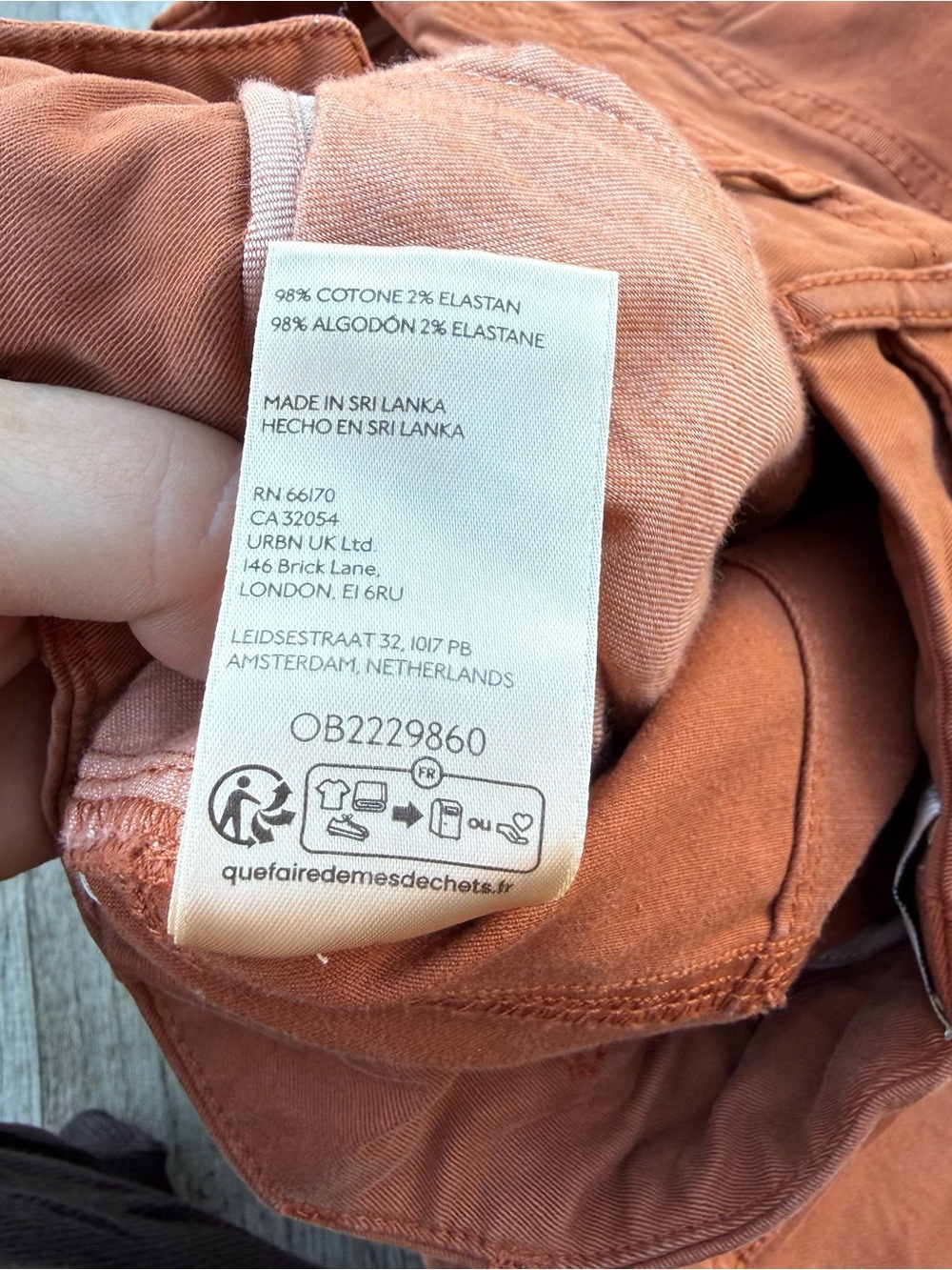 Anthropologie Rust-Brown Cargo Bermuda Shorts - Picture 11 of 11